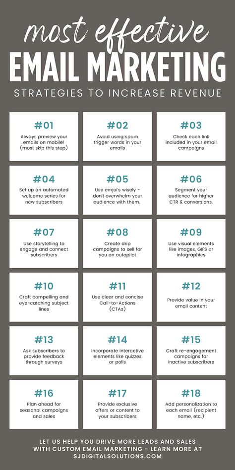 SJ Digital Solutions specializes in optimizing lead generation for brands using powerful digital strategies including an effective email marketing strategy. Dive deep into our custom email marketing services that have assisted over 150 brands in the last 5 years. Explore innovative email campaigns, strategy tips, and much more. Get the best email marketing, marketing plan, business email, SEO marketing, and inbound marketing ideas at sjdigitalsolutions.com! Email Marketing Tips, Business Marketing Ideas, Email Marketing Business, Pinterest Affiliate, Marketing Hacks, Digital Communication, Healthcare Marketing, Leadership Management, Business Email