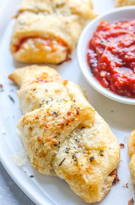 Pizza Rollups, Pizza Roll Ups, Pizza Appetizer, Pepperoni Pizza Rolls, Pizza Roll Up, Kids Foods, Pizza Roll, Pillsbury Recipes, Pizza Flavors