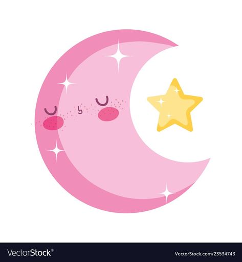 Pink Day Celebration In Preschool, Lifeline Tattoos, Kawaii Moon, Moon Stickers, Moon Cartoon, Wallpaper Moon, Baby Photo Frames, Moon Icon, Kawaii Disney