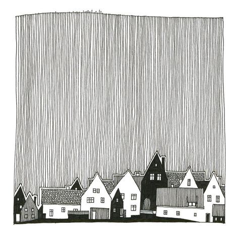 Personal Illustration, Strange Weather, Fineliner Art, Graphics Photography, Pen Art Drawings, Architecture Drawing Art, 수채화 그림, Doodle Art Designs, Urban Sketching