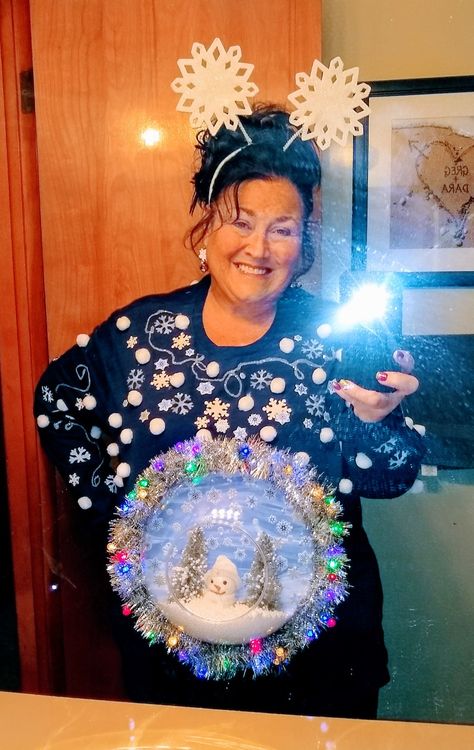 Fun Gift Exchange Games, Homemade Ugly Christmas Sweater, Ugly Christmas Sweater Diy Funny, Ugly Christmas Sweater Ideas, Ugly Christmas Sweater Outfit, Musical Gifts, Diy Christmas Sweater, Ugly Christmas Sweater Contest, Parade Ideas