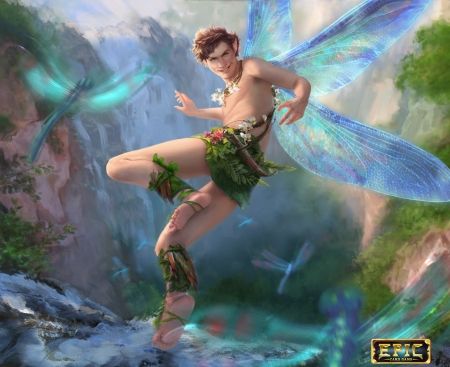 Fairy trickster Evelynn League Of Legends, Male Fairy, Fairy Boy, Male Angel, Faery Art, Elves Fantasy, Fairy Artwork, Fantasy Races, Mythical Creatures Art