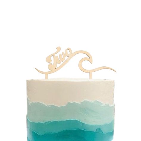 PRICES MAY VARY. 〰️SURF PARTY DECORATION - This unique topper is the perfect way to finish off a beautiful cake and brighten up your little one's second birthday. surf themed wood cake toppers will add a beach vibe to your cake smash or second birthday party. 〰️HIGH-QUALITY MATERIALS - Nature wood,non-toxic,more textured,Each piece of wood is handpicked for production and is totally unique with its own characteristics and individuality. this is the beauty of handmade wood products. we want each Second Birthday Beach Theme, Water Theme Birthday Cake, Toddler Beach Birthday Party, 2nd Birthday Beach Theme, Two The Beach Birthday Theme, Water Theme Birthday, Two Cake Topper, Beach Theme Birthday Party, Beach Theme Birthday