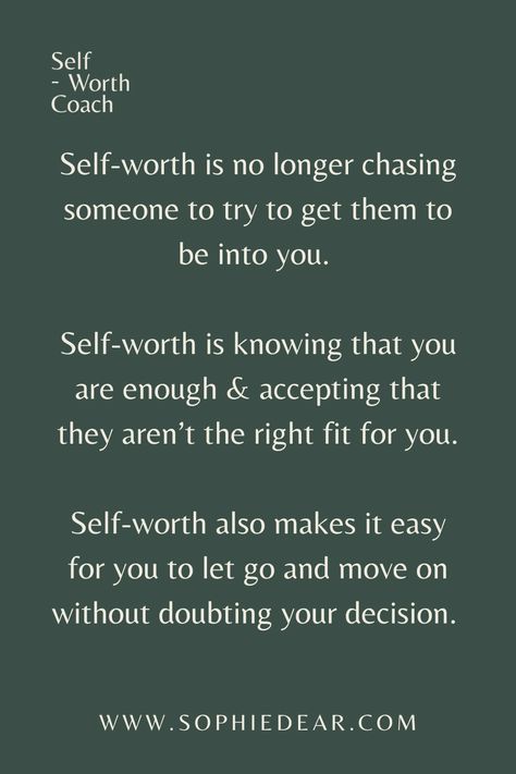 What exactly is Self-Worth? How do we convince ourselves we’re worth fighting for? How do we feel we’re worthy of anything in life? CLICK to meet The Self-Worth Coach and start understanding how to take action steps that will help you feel more worthy and build a solid foundation of self-esteem to craft a more authentic life | SOPHIE DEAR - THE SELF-WORTH COACH Self Worth Tips, How To Find Your Worth, I’m Worth More Quotes, Self Worth Quotes Inspiration Motivation, Im Worthy, You’re Worth It Quotes, Is It Worth It, Self Worth Quotes Inspiration, Quotes On Self Worth