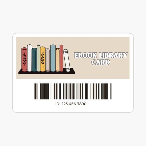 Library Card Sticker, Floral Print Wallpaper, Kindle Stickers, Library Signs, Bookmark Printing, Books To Read Nonfiction, Computer Sticker, Anime Printables, Book Cafe