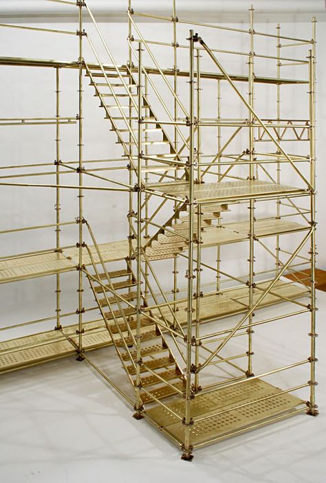 Creative Metalworks : Scaffold Resourse Bamboo Scaffolding, Industrial Structure, Scaffolding Design, Scaffold Furniture, Scaffolding, Feel Safe, Stage Design, Model Making, Retail Design