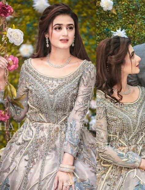 Best Hairstyle On Lehenga, Pakistani Hair Styles For Wedding, Hairstyles For Pakistani Wedding, Hairstyles For Lehenga Indian Weddings, Shadi Preparation, Pakistani Bride Hairstyle, Gown Hairstyle, Pakistani Makeup Looks, Reception Hairstyle