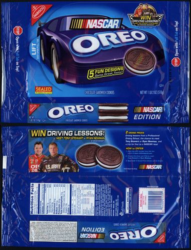 Nabisco - Oreo - Nascar Edition - cookie package - 2010 | Flickr Cookie Package, Cookies Packaging, Super Cookies, Oreo Biscuits, Cookie Monster Party, Cookie Wedding Favors, Barbie Printables, Dollhouse Printables, Chocolate Wrappers