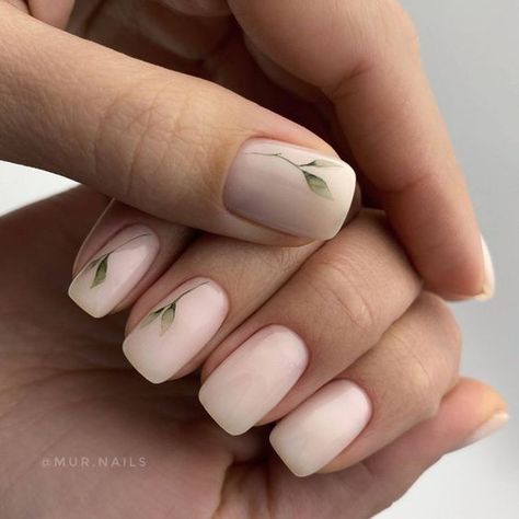 Nails For April 2024, Minimalist Dip Nail Designs, Minimal Nails Art, Milky Nails, Floral Nail Designs, Subtle Nails, Minimal Nails, Cute Gel Nails, Bride Nails