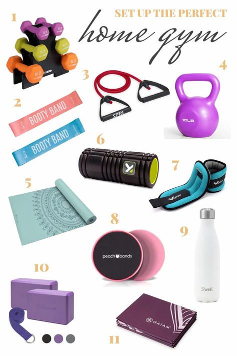 Home Workout Equipment Must Have, Ankle Weight Exercises, Gym Supplies, Home Exercise Equipment, Gym Materials, Workout Room, Fitness Room, Home Exercise Routines, Workout Equipment