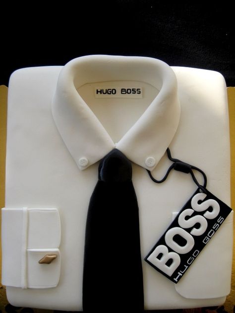 Baby Cake Design, Cake Clothes, Shirt Cake, Elegant Birthday Cakes, Adult Birthday Cakes, Shirt And Tie, Buy Cake, Birthday Cakes For Men, Baby Birthday Cakes