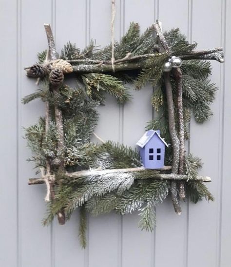 Twig Crafts, Small Couch, Country Christmas Decorations, Handmade Christmas Decorations, Holiday Crafts Christmas, Christmas Decorations Rustic, Deco Floral, Wonderful Time Of The Year, Christmas Crafts Decorations