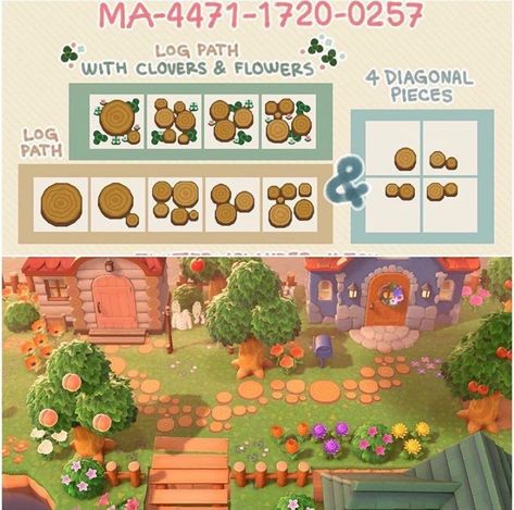 Log Path, Instagram Log, Cottagecore Animal Crossing, Acnh Paths, Acnh Cottagecore, Animal Crossing 3ds, Animals Crossing, Animal Crossing Funny, Ac New Leaf