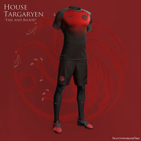 Los uniformes de futbol de Game of Thrones - Futbol Total Sublimated Shirts, Nike World, World Cup Kits, Logo Desing, Sport Shirt Design, Dressing Ideas, Sports Jersey Design, Kit Design, Soccer Uniforms