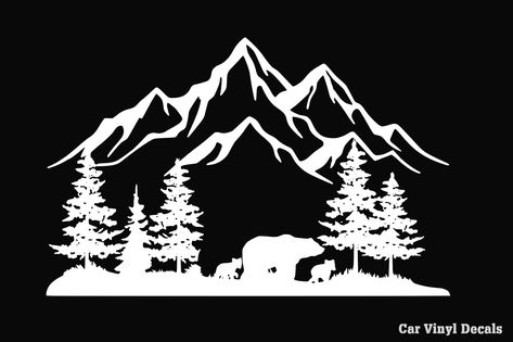 Colour Meaning, Bear Decal, Van Camper, Tree Stumps, Bear Sticker, Circuit Ideas, Bear Paws, No Background, Car Decals Vinyl