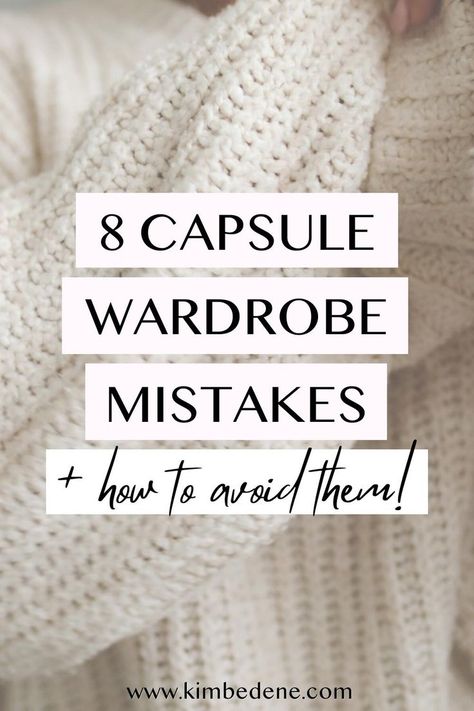 I love my capsule wardrobe! It helped me simplify my life, discover my style and improve my shopping habits. But, as with everything, there is a bit of a learning curve, that's why I created a list of the most common capsule wardrobe mistakes and tips on how to prevent them. Capsule Wardrobe Essentials List, Capsule Wardrobe List, Capsule Wardrobe Essentials, Stop Caring, All White Outfit, Look Older, Wardrobe Design, Perfect Wardrobe, Outfit Combinations