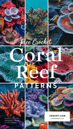 Dive into coral reef crochet with our collection of free patterns! Explore stunning, ocean-inspired designs that capture the vibrant beauty of coral reefs. Perfect for adding a touch of underwater elegance to your crochet projects, these patterns are a creative way to bring the ocean’s wonders to life. #CoralReefCrochet #FreePatterns #OceanInspired #CrochetDesigns Hyperbolic Crochet Coral Reef, Crocheted Coral Reef, Hawaii Coral Reef, Crochet Coral Reef Pattern, Embroidered Coral Reef, Free Ocean Crochet Patterns, Crochet Coral Pattern Free, Coral Crochet Pattern, Crochet Fish Bowl Free Pattern