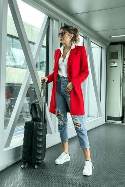 92af93f73faf3cefc129b6bc55a748a9desc39869218ri Red Coat Outfit, Red Blazer Outfit, Mantel Outfit, Maxi Blazer, Blazer Outfits Casual, Coat Outfit, Blazer Outfit, Elegante Casual, Red Blazer