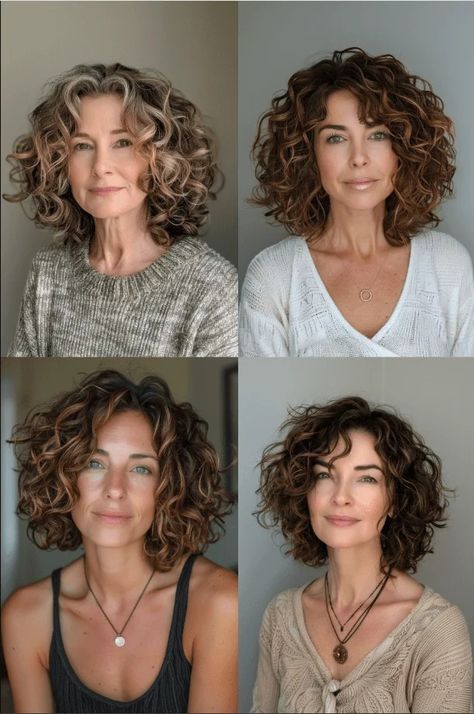 Long Curly Bob Haircut, Short Wavy Haircuts, Natural Curly Hair Cuts, Grey Curly Hair, Medium Length Curly Hair, Bob Haircut Curly, Blonde Bob Hairstyles, Layered Haircuts For Medium Hair, Curly Hair Photos