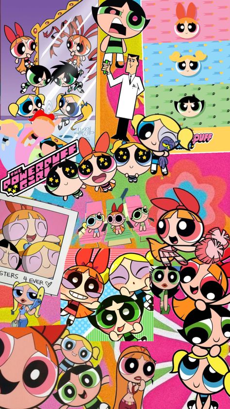 Cartoon Network Powerpuff Girls, Super Nana, Powerpuff Girls Wallpaper, Girls Wallpaper, Cute Disney Drawings, Themes App, The Powerpuff Girls, The Powerpuff, Puff Girl