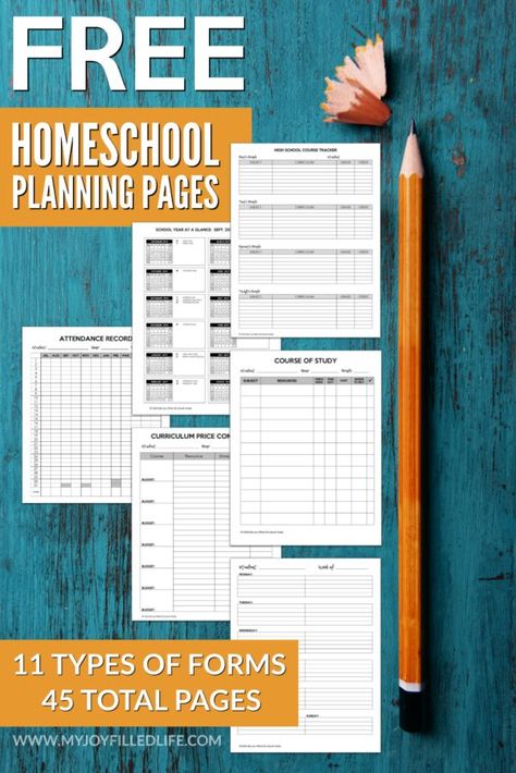 FREE Homeschool Planning Pages - My Joy-Filled Life Homeschooling Kindergarten, Homeschooling Curriculum, Christian Homeschool Curriculum, Kindergarten Homeschool Curriculum, Catholic Homeschool, Free Homeschool Resources, Homeschool Freebies, Online Homeschool, Planning Pages