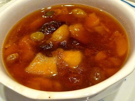 Fruktsoppa | Traditional Sweet Soup From Sweden, Scandinavia | TasteAtlas Swedish Cuisine, Swedish Food, Fruit Soup, Christmas Buffet, Sweet Soup, Apple Soup, Swedish Dishes, Fruit Compote, Best Soup Recipes