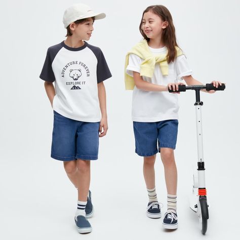 Discover great products at the best prices at Dealmoon. Uniqlo Stretch Denim Easy Shorts. Price:$7.90 at Uniqlo Uniqlo Kids, Kids Clothes Sale, Classic Shorts, Skirts Denim, Tulle Skirts, Kids Denim, Clothes Sale, Sleeveless Tshirt