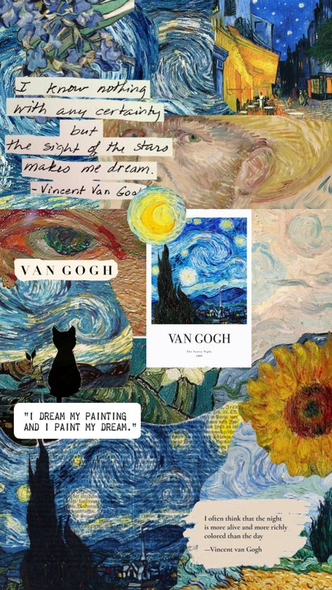 Wallpaper Van Gogh, فنسنت فان جوخ, Van Gogh Wallpaper, Cheetah Print Wallpaper, Diy Phone Case Design, Bottle Drawing, Arte Van Gogh, Van Gogh Paintings, Van Gogh Art