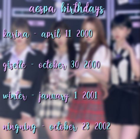 Kpop Birthday, Date List, Math Tutorials, Girls Group, August Birthday, Birthday Dates, Birthday List, Kpop Wallpaper, Kpop Girl Groups