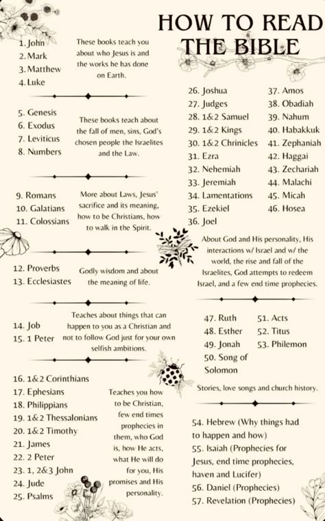 Find out how what and where before you start a reading chapter or a plan! Perfect helpful sheet for your devotional study time with God. Share to help others! Where To Start Reading Your Bible, What Each Bible Chapter Is About, How To Read Catholic Bible, What Bible Chapter To Read, Bible Chapters To Start With, Bible Where To Start Reading, How Should I Read The Bible, Start Bible Reading, How Do You Read The Bible