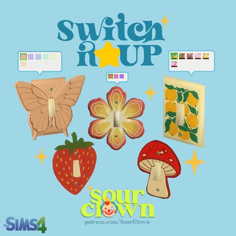 ⭐ Switch It Up ✨ (Free) | Patreon Sims 4 Cc Clutter, Cc Clutter, Finds Aesthetic, Maxis Match Cc, Sims Packs, Sims 4 Clutter, The Sims 4 Packs, Sims 4 Mm Cc, Sims 4 Cc Folder