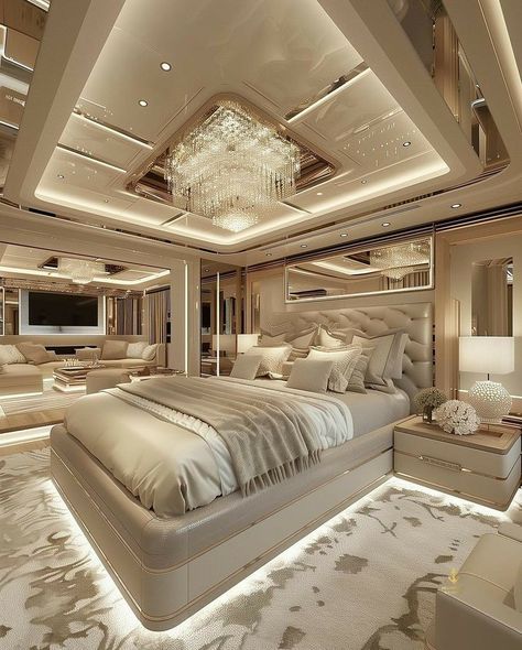 Mansion Interior Bedroom, Dream Bedroom Luxury, Luxury Mansions Interior, Dream Bedroom Inspiration, Modern Luxury Bedroom, Luxury Bedroom Design, Luxury House Interior Design, Luxurious Bedroom, Luxury Bedroom Master