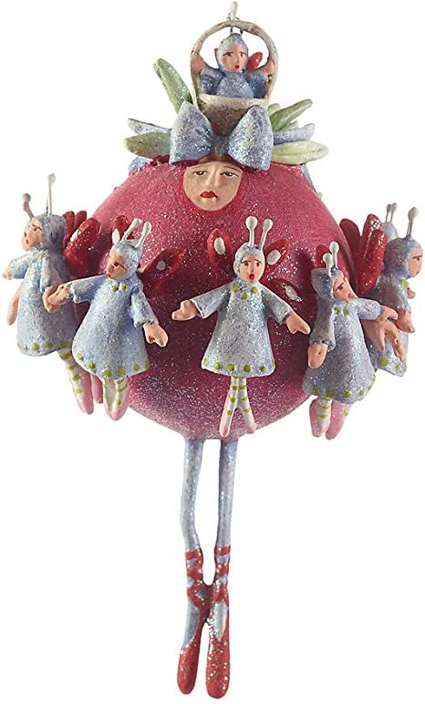 Amazon.com: MacKenzie-Childs Patience Brewster 12 Days 2 Turtle Doves Ornament : Home & Kitchen Christmas Cottages, Ladies Dancing, Partridge In A Pear Tree, Patience Brewster, Holiday Stories, Christmas Tree Painting, Cute Christmas Tree, Jolly Holiday, Pear Tree