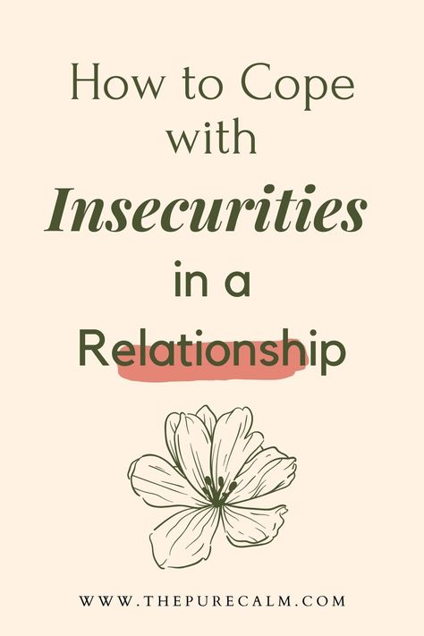 Do you often find yourself insecure in your relationships? Don't be too hard on yourself. Most of us feel insecure about our self and our relationships. If you feel like If it's getting a little out of hand and is having a negative impact on your relationship, read this article to learn about what causes insecurities in relationships and what you can do about it | How to stop feeling insecure | How to stop being jealous | How to deal with jealousy How To Stop Being Jealous And Insecure, How To Deal With Jealousy Relationships, Dealing With Insecurities, Getting Over Insecurities, How To Overcome Insecurity In Relationship, How To Not Feel Insecure, How To Deal With Insecurities, How To Get Over Insecurities, How To Stop Being Insecure