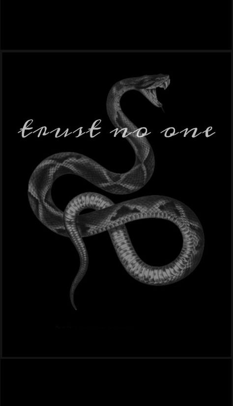 #snakes #wallpaper #wallpaperideas #iphonewallpapers #aesthetic #badass #blackandwhite #trustnoone #tattoos Dark Baddie Aesthetic Wallpaper Iphone, Reputation Era Aesthetic Snake, Trust No One Wallpaper Iphone, Trust No One Wallpaper Aesthetic, Snake Lockscreen, Snake Art Aesthetic, Trust No One Wallpaper, Badass Background, Seafoam Aesthetic