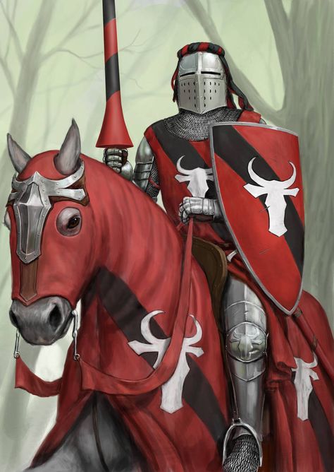 French Knight, Crusader Knight, Dungeons And Dragons Classes, Knight Art, Knight Armor, The Bull, Medieval Armor, Medieval Knight, Fantasy Armor