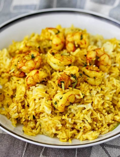 Byriani Recipe, Shrimp Biryani, Potted Shrimp, Recipe Generator, Long Grain Rice, Ground Turmeric, Low Sodium Chicken Broth, Easy Dishes, How To Cook Shrimp