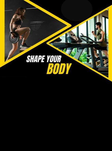 Gym Advertising, Wedding Banner Design, Gym Flyer, Bodybuilding Logo, Gym Banner, Fitness Flyer, Gym Art, Gym Video, Boss Wallpaper