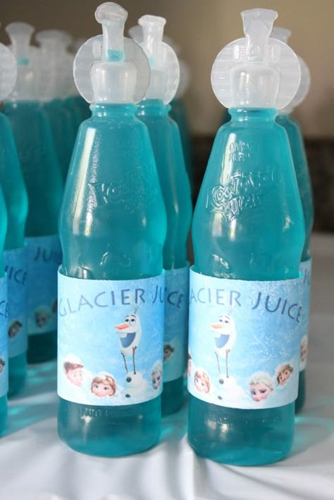 LMAAP- Frozen Party "Glacier Juice" FREE Printables Birthday Party Frozen, Frozen 3rd Birthday, Frozen Birthday Party Decorations, Olaf Birthday, Elsa Birthday Party, Frozen Bday Party, Blue Jello, Disney Frozen Birthday Party, Frozen Birthday Theme