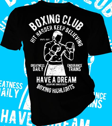 Boxing Shirts Design, Boxing Tshirt Design, Tshirts Streetwear, Brazilian Martial Arts, Boxing Shirts, Boxing Club, Style Box, Boxing T Shirts, Clothes Style