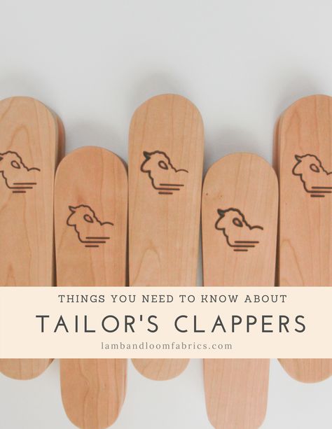 Things you need to know about Tailor’s Clappers – Lamb and Loom Fabrics Tailors Clapper How To Make, Coastal Dining, Light Colored Wood, Quilting Notions, Branding Iron, Wood Fiber, Lets Do It, Quilting Tips, Rough Cut