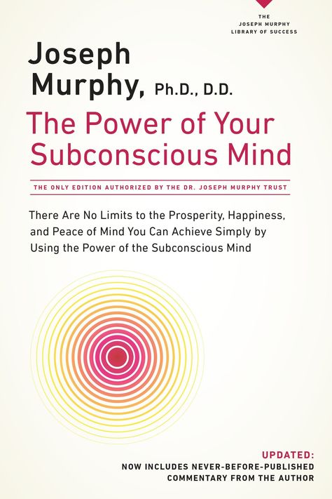 Subconscious Mind Power, Happiness And Peace, Joseph Murphy, The Subconscious Mind, Dream Symbols, Mind Power, Mind You, New Thought, Psychology Books