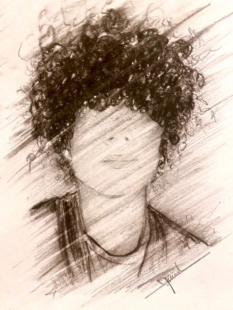 Curly Guy Hair Drawing, Curly Hair Sketch Male, Curly Boy Hair Drawing, How To Draw Short Curly Hair, Boy With Curly Hair Drawing, How To Draw Curly Hair Male, Curly Hair Men Drawing, Curly Hair Guy Drawing, Curly Hair Anime Boy