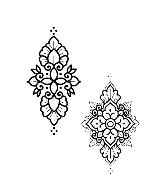 #tattoodesign #tattooflash #ornamental #ornamentaltattoo Stensil Bunga, Burned Hats, Wrap Tattoo, Tattoo Practice, Flash Tattoo Designs, Ornamental Tattoo, Geometric Tattoo Design, Tattoo Flash Sheet, Wrist Tattoos For Women