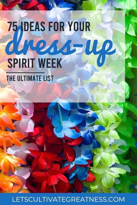 School Theme Days Dress Up, End Of The Year Spirit Week, Themed Practice Ideas Sports, School Dress Up Days Ideas, Elementary Dress Up Days, Vbs Dress Up Days, School Spirit Theme Days, Office Spirit Day Ideas, Fccla Week Ideas