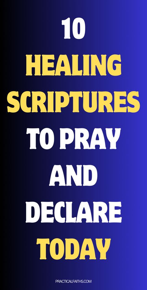 Whether seeking physical healing, emotional comfort, or spiritual rejuvenation, these powerful prayers for healing and restoration serve as a beacon of light in the darkest of time 

Say these 10 Powerful Healing Scriptures from the Bible to Pray and Declare over every Sickness in Your Life


bible quotes //
bible //
bible verses //
bible verse //
bible quote //
bible study //
bible inspiration //
bible quoted //
bible quotes inspirational //
bibles //
bible scriptures //
healing affirmations //
healing myself quotes //
healing scriptures //
healing prayer for the sick //
healing prayers for the sick //
healing prayer for a friend health //
healing prayer for a friend //
healing prayer for a sick family member Scripture For The Sick, Healing Myself Quotes, Scriptures From The Bible, Healing Scriptures Bible, Bible Quotes Healing, Comfort Verses, Sick Quotes, Prayer For The Sick, Healing Quotes Spiritual