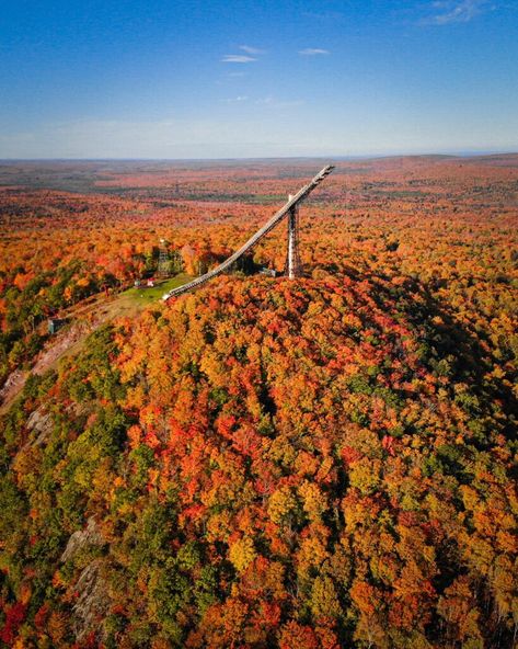 6 Most Adventurous Things to Do In Michigan - Copper Peak Ironwood Michigan, Keweenaw Peninsula, Upper Peninsula Michigan, Legends Of The Fall, Adventurous Things To Do, Midwest Living, Fall Getaways, Michigan Travel, Upper Peninsula