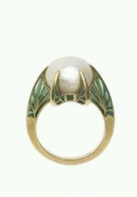 Lalique Ring Mermaid Pearl, Lalique Jewelry, Bijoux Art Deco, Bijoux Art Nouveau, Art Nouveau Ring, Nouveau Jewelry, Vintage Mermaid, Art Nouveau Jewelry, Deco Jewelry