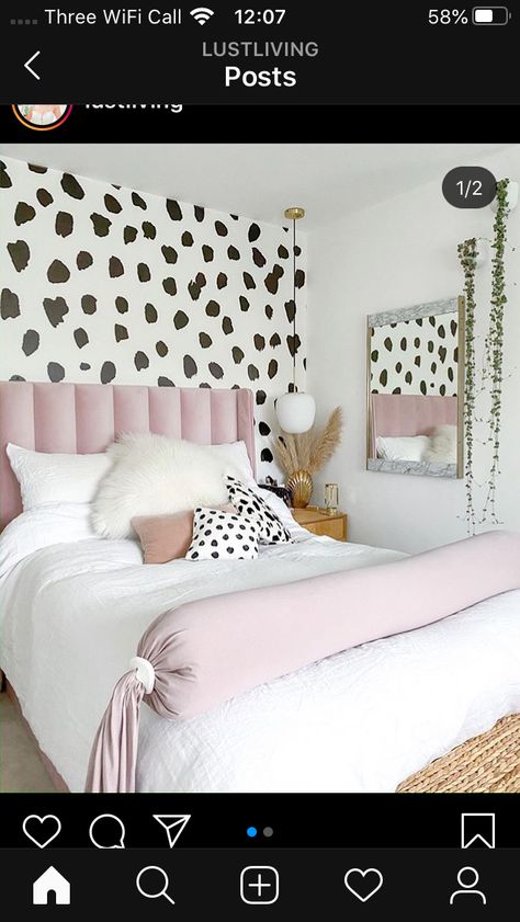 Dalmation Bedroom, White Bed, Girl Bedroom Decor, Cheap Decor, Room Ideas Bedroom, Aesthetic Room Decor, Girls Room, Room Decor Bedroom, New Room