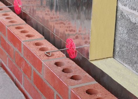 Cavity Wall Insulation, Home Studio Ideas, Brick Laying, Brick Cladding, Brick Detail, Cavity Wall, Brick Construction, Small House Interior, Home Insulation